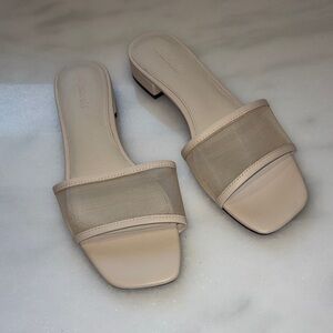 Madewell Cream Slide Sandals